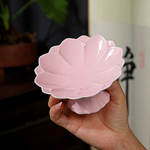 Plato de Cerámica Estilo Chino con Forma de Flor, Plato de Porcelana para Frutas, Plato para Aperitivos, Nuevo Diseño Chino - Product Image 1