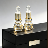 Couleurs expédiées aléatoirement – Flacon de parfum en verre gourd 6ml/12ml, électroplaqué, gravé, estampage à chaud, flacon vide pour le Moyen-Orient