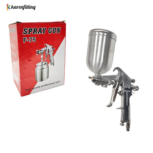 Pistolet de pulvérisation pneumatique HVLP miniature à alimentation par gravité avec embout de 1,5 mm et gobelet en plastique de 400 cc - Product Image 1