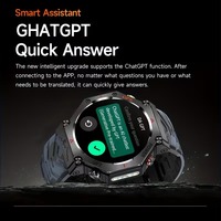 Montre connectée GPS KC91 avec cartes hors ligne, boussole, longue autonomie, écran IPS, appels et réponse, compatible Android et iOS