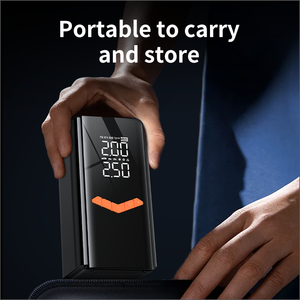 Compresor de Aire Digital Portátil Multifunción Inalámbrico con <span class=keywords><strong>Bomba</strong></span> de Aire de 150 Psi, Inflador de Neumáticos ABS, Arrancador de Coches de 6000 mAh - Product Image 4