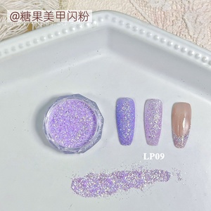 Paillettes pour ongles LIBO Candy, 9 couleurs, poudre scintillante, poudre de sucre brisée à bulles - Product Image 4