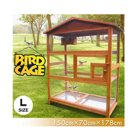 Cage à oiseaux verticale debout en bois, nouvelle cage à oiseaux de grande taille pour animaux de compagnie, volière debout
