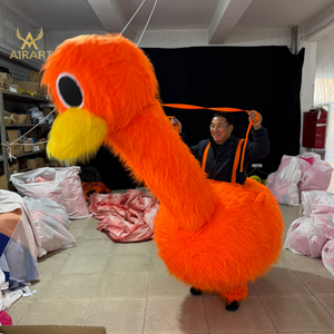 Costume de canard en peluche gonflable de couleur personnalisée pour l'activité de spectacle, marionnette gonflable de costume d'<span class=keywords><strong>oiseau</strong></span> d'autruche de défilé - Product Image 2