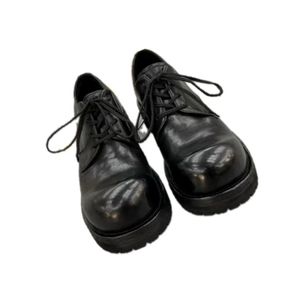 Zapatos Oxford de Cuero Negro con Punta Redonda, Cordones, Suela de Goma, Entresuela de EVA, Antideslizantes, para Todas las Temporadas, Calzado Casual para Hombre - Product Image 2