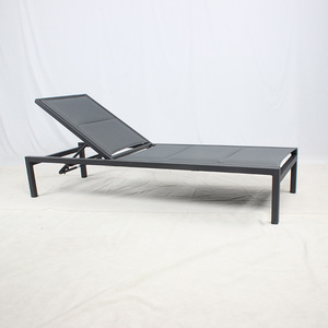 Lettino Prendisole <span class=keywords><strong>da</strong></span> Esterno in Alluminio con Tessuto Imbottito per Piscina e <span class=keywords><strong>Spiaggia</strong></span> - Product Image 4