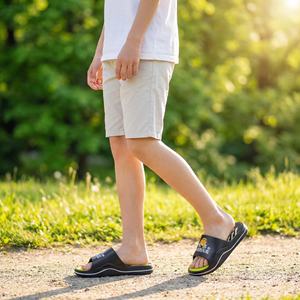 Chaussures légères pour adolescents, à bout ouvert, imperméables, respirantes, en EVA, à imprimés animaliers, pour toutes les saisons, usage domestique et extérieur - Product Image 5