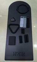 Ensemble de yoga et de Pilates pour la maison avec logo personnalisé, haltères en silicone, tapis et anneaux de musculation – Vente en gros