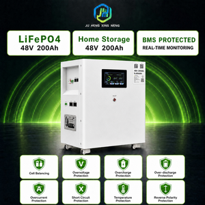 Batterie de stockage d'énergie domestique murale LiFePO4 48V 200Ah 9,6 kWh pour système solaire CAN RS485 6000 cycles OEM - Product Image 2