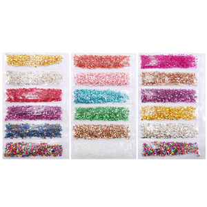 Bijoux d'ongles 3D style français, très demandés, avec dos transparent en or, argent et gravier de verre brisé pour les doigts - Product Image 5