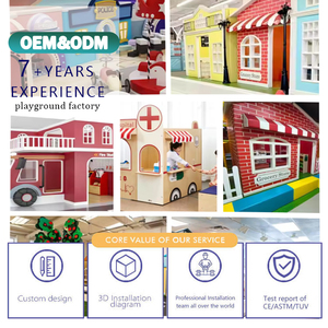 Equipo de Juegos Interior Resistente a Impactos para Niños, Ciudad en Miniatura Suave con Protección de Seguridad de 360° para Salas de Juego de Hoteles - Product Image 4