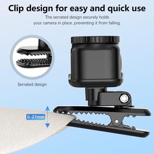 Amazear Clip de fixation pour casque en vrac pour DJI Osmo Nano OEM 360 °   Accessoire de vlogging à vue à la première personne réglable, conception mains libres - Product Image 2
