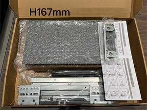 Nội thất nhà bếp hiện đại màu xám thép mỏng Tủ Ngăn Kéo hệ thống trượt với hộp đóng mềm - Product Image 5