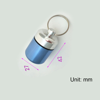 Bouchon d'oreille personnalisé étui de transport porte-clés portable support de bouchon d'oreille étanche boîte de bouchon d'oreille en métal pour les voyages activités de plein air