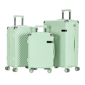 Ensemble de bagages PC de luxe personnalisé en gros avec serrure à code, valise métallique à 4 roues pivotantes, bagages de cabine Jiaxing 20 pouces - Product Image 2