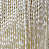 Perles d'eau douce de 2 à 2,5 mm, perles de millet, fil fin, mini grain de riz, bricolage avec pendentif en or/argent/cuivre/résine époxy