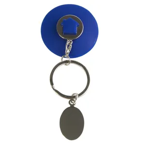 Portachiavi con gettone per carrello della spesa, gadget personalizzati - Product Image 2