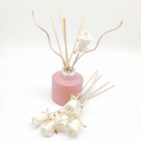 Diffuseur de parfum en bois de sola, petite fleur en sola, mini fleur en sola