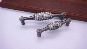 ヨーロッパのアンティークキャビネット引き出しワードローブセラミックハンドルキャビネットキッチン家具ドアブラックニッケル大理石セラミックハンドルノブ - Product Image 6
