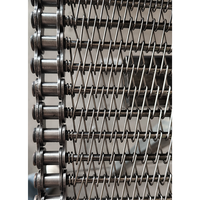 Bande transporteuse en maille d'acier inoxydable résistante à la chaleur pour fours de cuisson, de durcissement et de recuit industriel des grains