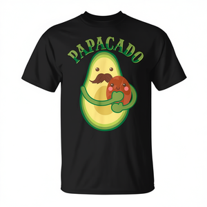 T-shirt Papacado Vegan Dad Avocado Lover pour cadeau de la fête des pères - Product Image 2