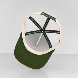 Casquette de golf et de camionneur unisexe à 5 panneaux, à visière plate, avec logo brodé personnalisé, sangle laser, perforations laser, séchage rapide et imperméable - Product Image 6