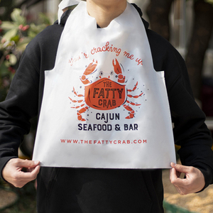 Baberos <span class=keywords><strong>de</strong></span> Plástico Desechables para Mariscos, Personalizados con Impresión <span class=keywords><strong>de</strong></span> Langosta y Cangrejo, para Adultos, <span class=keywords><strong>de</strong></span> la Fábrica Guangzhou Lefeng, para Restaurantes - Product Image 6