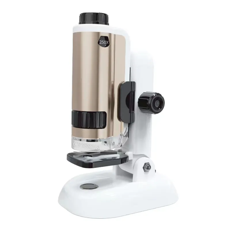 Vente en gros Jouets STEM Métaux éducatifs Microscope de poche pour enfants Microscope de poche portable