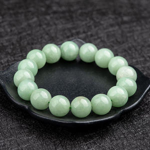 Jadeíta Natural de Myanmar, Cuentas Circulares de Color Verde Claro, Collares de Jade, Venta al por Mayor, Diseño Original C045 - Product Image 3