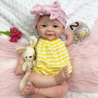 Poupée Bébé en Silicone Réaliste de 43 cm, Détails des Veines, Yeux Ouverts, Joues Chéruvines, Vente Directe Usine, Objets de Collection pour Expositions Artistiques