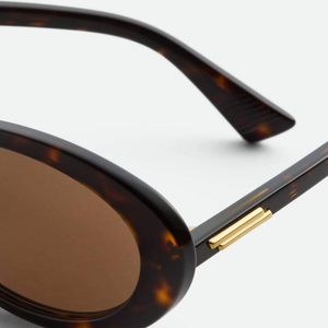 Bottega BV Vintage Oval Sunglasses Lightweight Acetate Frame Stylish Shades for Daily Outdoor Activities Veneta - Product Image 6