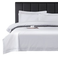 Parure de lit en coton uni 4 pièces 60S pour la maison et l'hôtel, vente en gros, commande personnalisée OEM & ODM