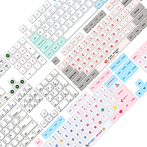 Teclas en español, ruso, japonés, coreano, francés, teclas PBT, perfil XDA, diseño ISO para teclado mecánico Cherry MX - Product Image 1
