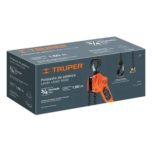 Truper 3/4 Ton paranco a catena Polipasto manuale con leva 1 unità in una scatola - Product Image 3