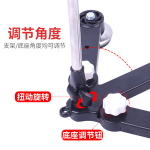 Adjustable Raft Fishing Rod Holder Stainless Steel Abs <b>Boat</b> Ice <b>Floor</b> Mount With Light For Fishing Rods Type B C - Product Image 5