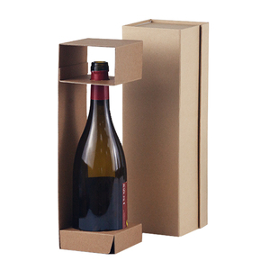 In Stock Low Moq Folding <b>Box</b> for Wine Packaging Magnetic Closure Packing <b>Box</b> with Insert to Fix champagne Bottle Custom logo - Product Image 2