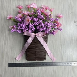 Ghirlanda <span class=keywords><strong>di</strong></span> Fiori Artificiali Primaverili/Estivi 2026 con Bacche e <span class=keywords><strong>Campanelle</strong></span>, Cesto <span class=keywords><strong>di</strong></span> Fiori per Decorazioni Domestiche, Fatto a Mano, Alta Qualità - Product Image 4