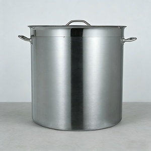 Marmite commerciale épaisse en acier inoxydable 201 avec fond composite, compatible lave-vaisselle pour tous types de cuisinières, idéale pour les restaurants - Product Image 3