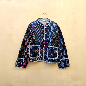 Indian Handmade Burfi Quilted Cotton <b>Patchwork</b> <b>Jacket</b> New Arrivals Cotton Summer Coat Bohemian Style Unisex Lightweight <b>jacket</b> - Product Image 1