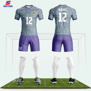 Conjuntos de camisetas de fútbol de secado rápido personalizados, camisetas de sublimación para niños, uniformes, envío directo personalizable - Product Image 3