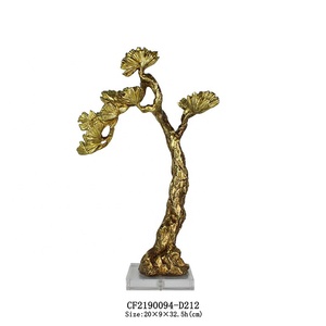 Pinecono de simulación de resina para decoración del hogar, pino de resina y árbol de ciprés, estatua, base acrílica - Product Image 3