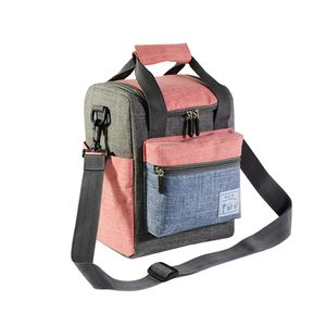 Sac isotherme réutilisable en cuir pour bouteille de vin, boîte à lunch, sac isotherme pour repas, organiseur d'outils pour le camping et la randonnée en plein air - Product Image 2