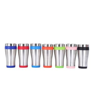 Outdoor Portable Custom 450Ml Leakproof Double Wall Car Cup Stainless Steel Insulated Travel <b>Coffee</b> Mug With Handle - Product Image 1
