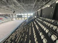 Gradins sièges de football pliants extérieurs support de stade sièges assistés par gaz d'injection de PP