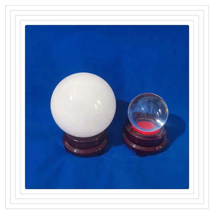 Conta de quartzo transparente de tamanho grande bola de cristal de quartzo branco personalizada Resistência ao calor