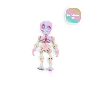 Figura de Esqueleto Articulado Impresa en 3D, Color Azul Oscuro, Articulaciones Móviles, Juguete de Halloween, Regalo para Fiestas, Accesorios de Modelo PLA Personalizados - Product Image 4