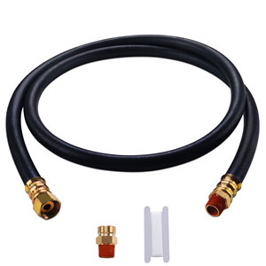 ชุดประกอบสายยางแบบอะแดปเตอร์ขนาด 24 นิ้ว รุ่นใหม่ 3/8" NPT แบบยึดติดและแบบหมุนได้ ได้รับการรับรองมาตรฐาน J1402 สำหรับระบบรถบรรทุก 140 Estate - Product Image 2
