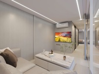 Maison intelligente préfabriquée haut de gamme Cabine Apple durable Hôtel Airbnb Resort