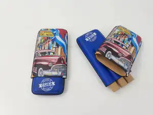 Custom Made In China Cigar Fashion Leather Travel Cigar Case