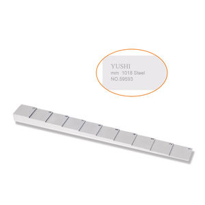 YUSHI OEM alüminyum 304 paslanmaz çelik 1018 çelik ultrasonik kalınlık kalibrasyon blokları fabrika belgesi ile 10 adım blok - Product Image 1